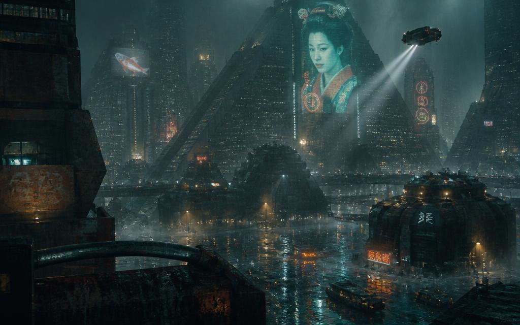 Opening scene for Rain Never Stops in Sector 9